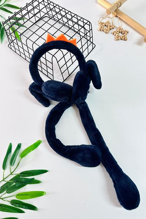 Miniğimin Cicileri Dino Detaylı Pelüş Kız Çocuk Kulaklık - Lacivert