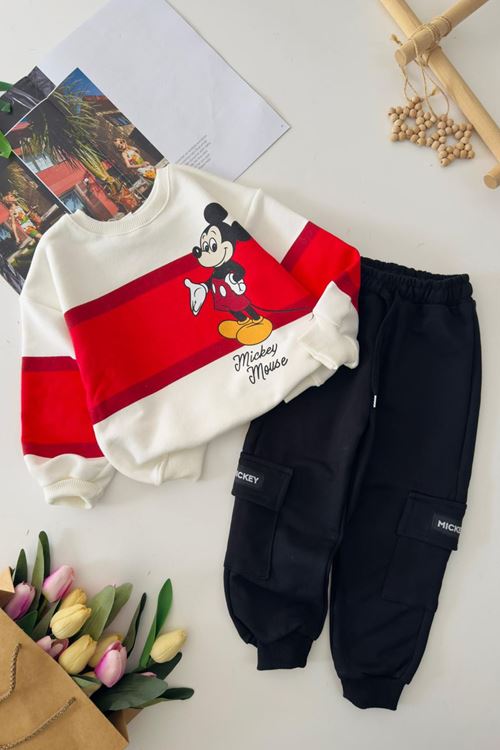 Miniğimin Cicileri Mck Ms Şeritli Erkek Çocuk 2 li Takım - Çok Renkli