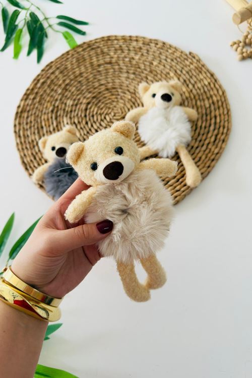 Miniğimin Cicileri Ayıcık Bağlama Saç Tokası- Renkli