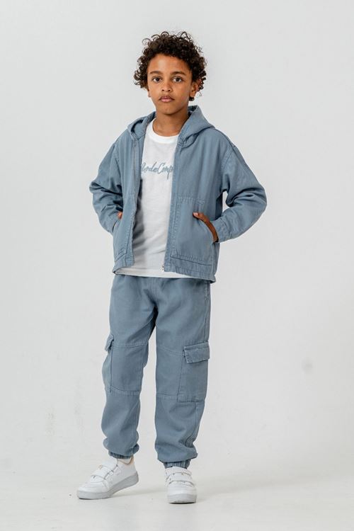 Miniğimin Cicileri Complex İşleme Detaylı Spor Dokuma 3 lü Erkek Çocuk Takım - Mavi