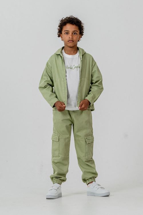 Miniğimin Cicileri Complex İşleme Detaylı Spor Dokuma 3 lü Erkek Çocuk Takım - Yeşil