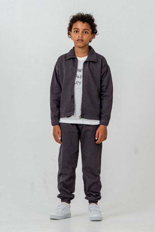 Miniğimin Cicileri Enjoy Baskılı Dokuma Spor 3 lü Erkek Çocuk Takım - Antrasit