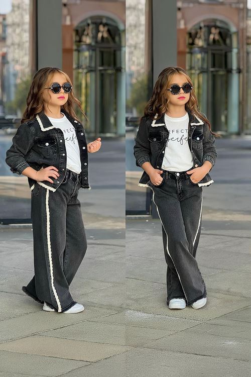 Miniğimin Cicileri Fistolı Perfectly Kot 3 Lü Takım - Siyah