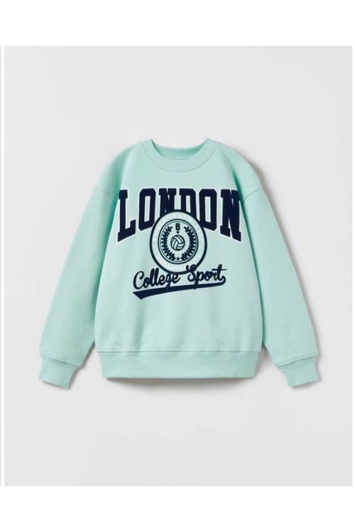 Miniğimin Cicileri London Baskı Çocuk Sweat - Mint