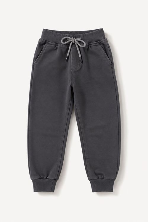 Unisex Çocuk Bağcıklı Jogger Tek Alt - Gri