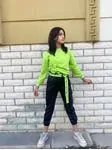 Minigimin Cicileri Büzgülü Genç Neon Sweat