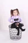 Minigimin Cicileri Kız Çocuk Blck Tütülü Kız Elbise