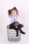Minigimin Cicileri Kız Çocuk Blck Tütülü Kız Elbise