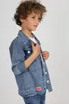 Miniğimin cicileri Smile Unisex Çocuk Denim Gömlek ve Tşört