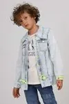 Miniğimin cicileri unisex oxo denim gömlek ve tşört takım