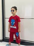 Miniğimin Cicileri Spider-Man Çocuk Kapri Takım - Kırmızı