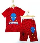 Miniğimin Cicileri Spider-Man Çocuk Kapri Takım - Kırmızı