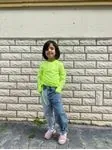 Minigimin Cicileri Yandan Büzgülü Sweat - Sarı