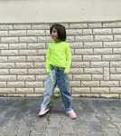 Minigimin Cicileri Yandan Büzgülü Sweat - Sarı