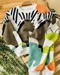Miniğimin Cicileri Animal Zebra 2li Unisex Takım