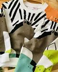Miniğimin Cicileri Animal Zebra 2li Unisex Takım