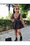 Minigimin Cicileri Leopar Deri Salopet Takım