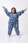 Miniğimin Cicileri Tavşan Desenli Elyaf Dolgulu 2,5 tog Unisex Çocuk Uyku tulumu - Mavi