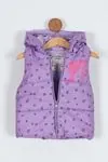 Miniğimin Cicileri Bebek Kalp Barbie  Baskılı Kız Şişme Yelek - Mor