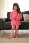 Miniğimin Cicileri Papatya Baskılı Çocuk İspanyol Takım 2 li Takım - Pembe