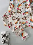 Miniğimin Cicileri Pamuk Penye Karakterli Çocuk Pijama Takımı - Unicorn