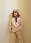 Miniğimin cicileri Happy Unisex Kışlık Çocuk Takım - Bej