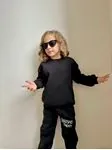 Miniğimin cicileri Happy Unisex Kışlık Çocuk Takım - Siyah