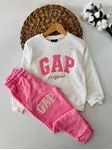 Miniğimin Cicileri Gap Panç İşleme Unisex Çocuk Takım - Pembe