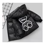 Minigimin Cicileri Bear Unisex Çocuk Şişme Mont - Siyah