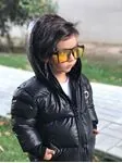 Minigimin Cicileri Bear Unisex Çocuk Şişme Mont - Siyah
