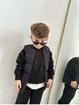 Miniğimin Cicileri Cepli Şişme Hakim Yaka Çocuk Unisex Yelek - Siyah