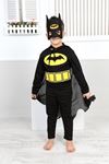 Miniğimin Cicileri Batman Erkek Çocuk Maskeli Kostüm - Siyah