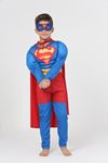 Miniğimin Cicileri Süperman Erkek Çocuk Maskeli Kostüm - Mavi