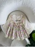 Miniğimin Cicileri Bebek Hello Spring Çiçekli Pamuk Elbise - Leylak