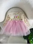 Miniğimin Cicileri Fistolu Enjoy Day Tüllü Bebek Elbise - Pembe