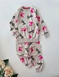 Miniğimin Cicileri Barbie Karakterli Penye Pijama Takımı - Gri