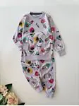 Miniğimin Cicileri Minnie&Daisy Karakterli Penye Pijama Takımı - Mor