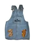 Miniğimin Cicileri Lion King Cepli Baskılı Kız Çocuk Kot Jile - Açık Mavi