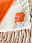 Miniğimin Cicileri Flowers Oranj Taytlı Kız Takım - Turuncu