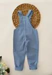 Miniğimin Cicileri Gabardin Cepli Unisex Salopet- Mavi