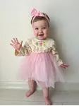 Miniğimin Cicileri Fistolu Enjoy Day Tüllü Bebek Elbise - Pembe