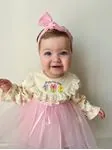 Miniğimin Cicileri Fistolu Enjoy Day Tüllü Bebek Elbise - Pembe