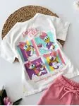 Miniğimin Cicileri Daisy Duck Baskılı Şortlu Kız Çocuk Takım - Gül Kurusu