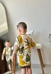 Miniğimin Cicileri Safari Desen Erkek Çocuk Şortlu Takım - Haki
