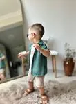 Miniğimin Cicileri Pamuk Gömlekli T-Shirt lü 3 lü Erkek Çocuk Takım - Yeşil