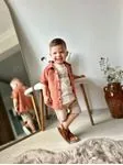 Miniğimin Cicileri Pamuk Gömlekli T-Shirt lü 3 lü Erkek Çocuk Takım - Kiremit