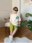 Miniğimin Cicileri Cool Rhino Erkek Çocuk Takım - Krem-Yeşil