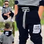 Miniğimin Cicileri Good Luck Kapüşonlu 2li Erkek çocuk takım - Koyu Lacivert