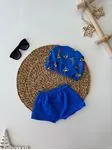 Minigimin Cicileri Süper Kahraman  Erkek Çocuk Mayo Seti - Mavi