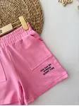 Miniğimin Cicileri Renkli You Can Be Cepli Kız  Çocuk Şort - Pembe